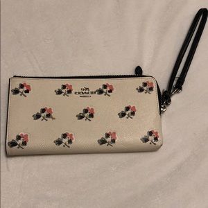 Coach floral wallet